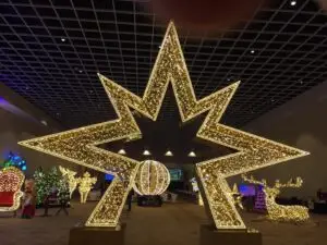 Structures lights party event