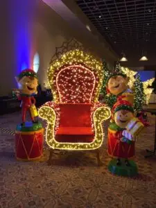 Santa chair throne christmas