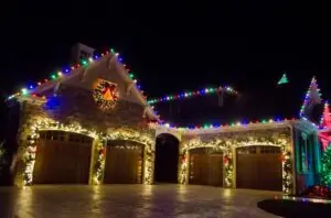 House christmas decoration display