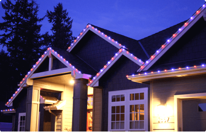 Simple minimal christmas decoration
